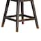 Armen Living Amalie Swivel Counter Stool in Gray Oak Wood Finish with Gray Boucle Fabric 840254332010 - alternate 6